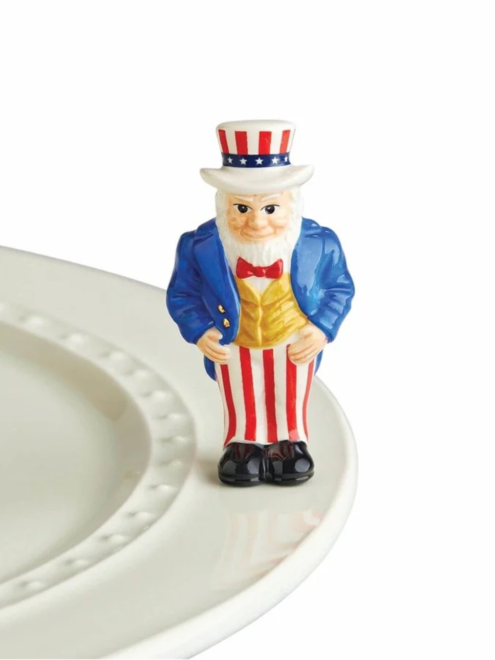 Nora Fleming Retired Uncle Sam Mini. New